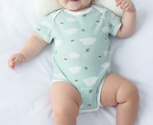 Summer Arrival Short Sleeves Casual Pattern Bodysuit, MyKids-USA®, Baby & Children's One-Pieces, MyKids-USA - Size/Age - 66 (3-6M) - Color - Green -  -  - TR2605302236-A.