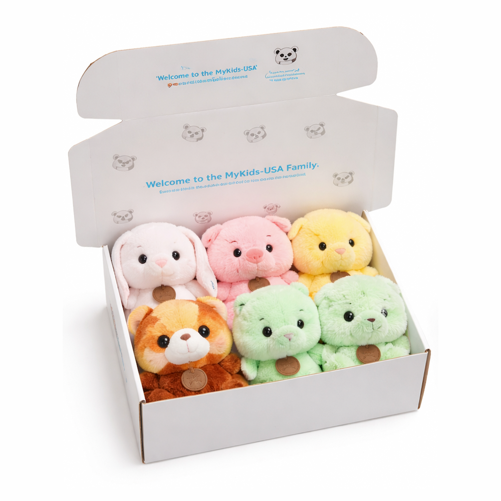 MyKids-USA® 6.5” Scented Animal Plush Toy – Super Soft PP Cotton, MyKids-USA®, Stuffed Animals, MyKids-USA - Color - Assorted A -  -  -  -  - PLS-16-ASS-A.