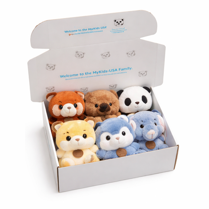 MyKids-USA® 6.5” Scented Animal Plush Toy – Super Soft PP Cotton, MyKids-USA®, Stuffed Animals, MyKids-USA - Color - Assorted B -  -  -  -  - PLS-16-ASS-B.