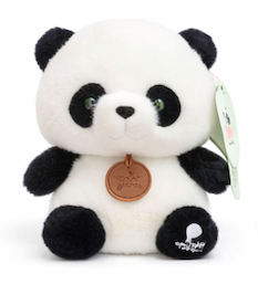MyKids-USA® 6.5” Scented Animal Plush Toy – Super Soft PP Cotton, MyKids-USA®, Stuffed Animals, MyKids-USA - Color - Panda (Black & White) -  -  -  -  - PLS-16-PAN-BKW.