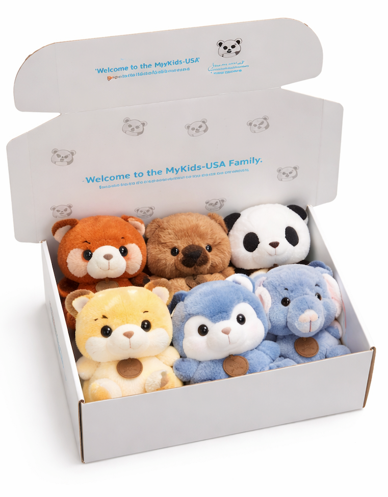 MyKids-USA® 6.5” Scented Animal Plush Toy – Super Soft PP Cotton, MyKids-USA®, Stuffed Animals, MyKids-USA - Color - Assorted B -  -  -  -  - PLS-16-ASS-B.