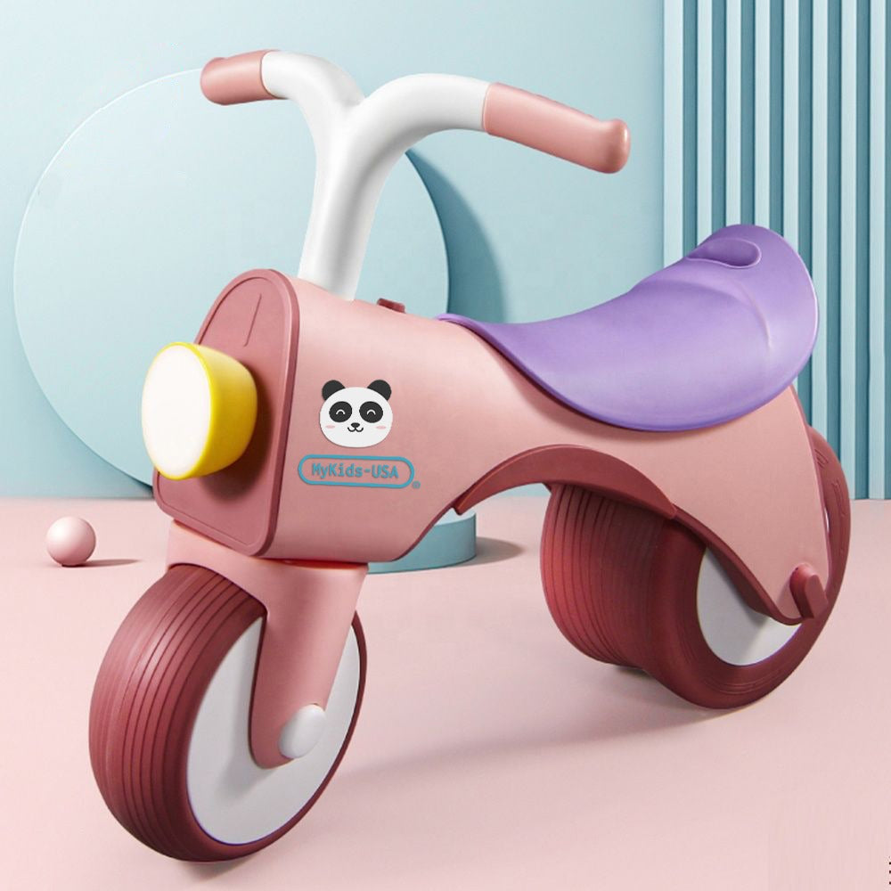 MyKids-USA 5-in-1 Musical Balance Bike – Wide Wheels, Lights & Anti-Rollover Safety., MyKids-USA®, Balance Bike, MyKids-USA - Size/Age - 1-3Y - Color - Pink, -  -  - BB1830