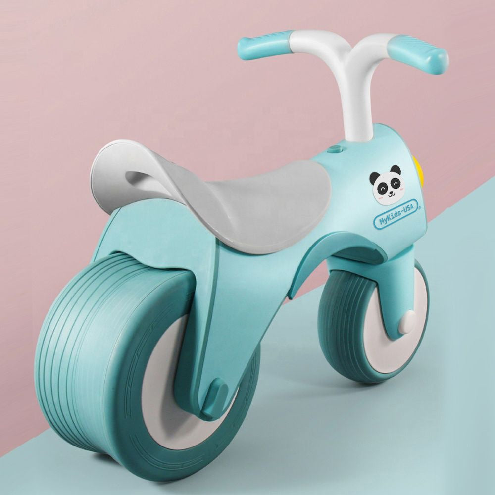 glider bike with pedals MyKids-USA 5-in-1 Musical Balance Bike with Wide Wheels – No Pedals, Anti-Rollover Safety