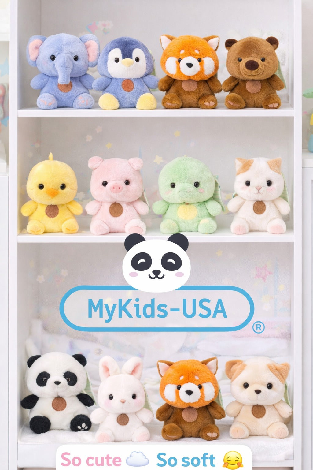 MyKids-USA® 6.5” Scented Animal Plush Toy – Super Soft PP Cotton, MyKids-USA®, Stuffed Animals, MyKids-USA -  -  -  -  -  -  - .