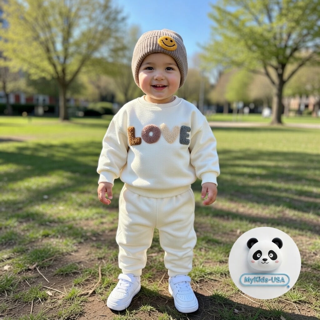 LOVE Graphic Hoodies Combo Pants Kids Valentine's Day Sets, MyKids-USA®, Baby & Toddler Outfits, MyKids-USA -  -  -  -  -  -  - .