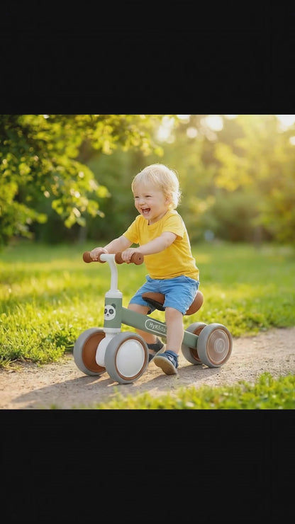 MyKids-USA® Metal Balance Bike for Toddlers with Light-Up Wheel (12–36 Months) – Strong & Stable First Ride