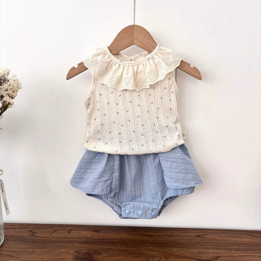 Summer Hot Selling Baby Kids Girls Sleeveless Butterfly-bows Pattern Vest and Bloomers Clothing Set, MyKids-USA®, Baby & Toddler Outfits, MyKids-USA -  -  -  -  -  -  - .