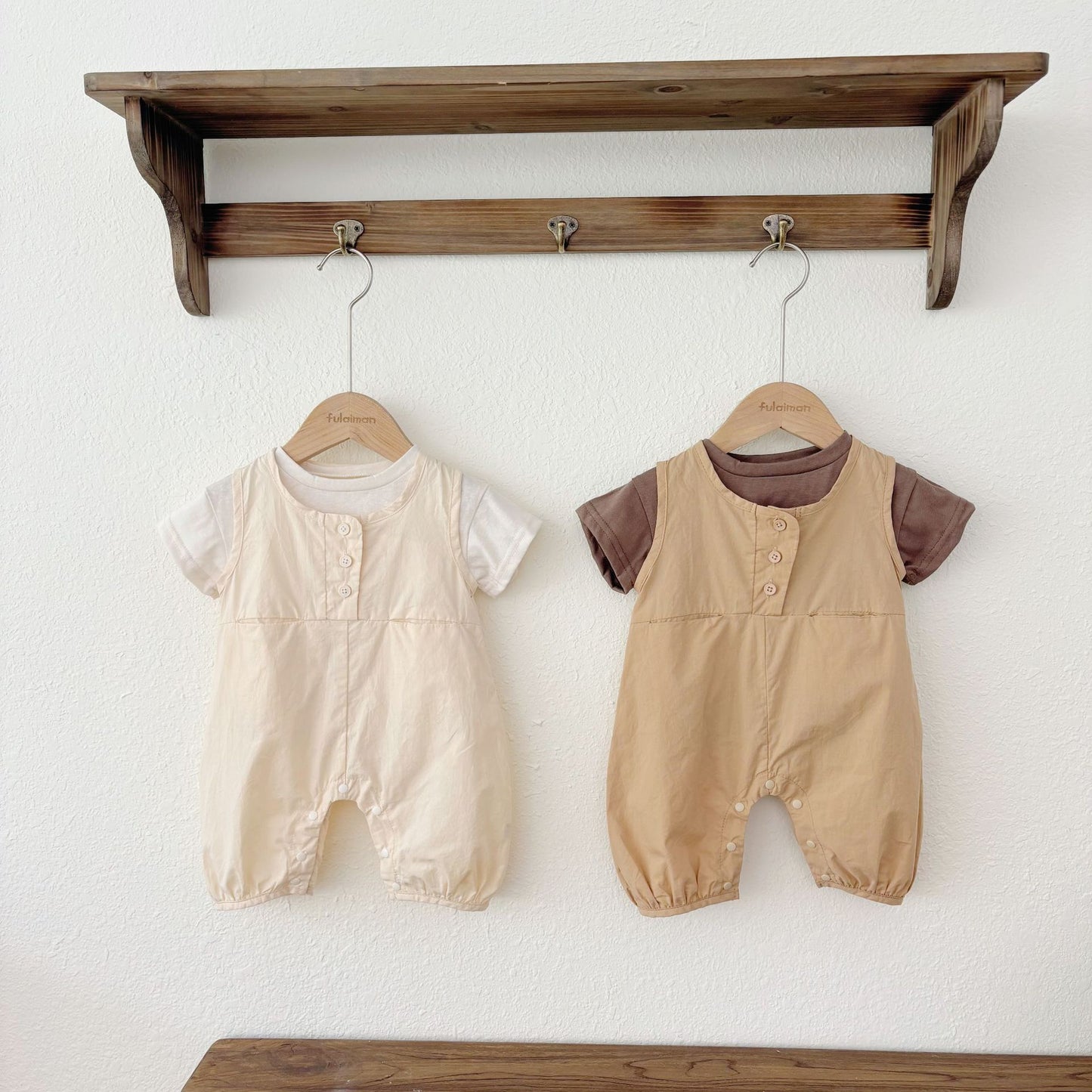 Summer Baby Kids Casual Solid Color Sleeveless Top T-shirt with Sleeveless Rompers Clothing Set for Boys, MyKids-USA®, Baby & Toddler Outfits, MyKids-USA -  -  -  -  -  -  - 