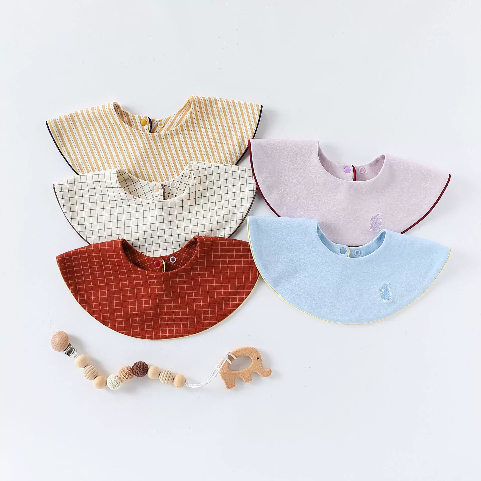 Simple Various Pattern Cotton Bib for Baby, MyKids-USA®, Bibs, MyKids-USA -  -  -  -  -  -  - 