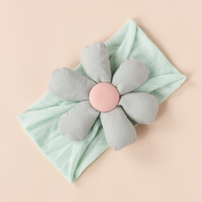 Baby 3D Cotton Filled Flower Patched Design Headbands