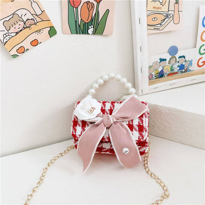 Stylish And Versatile Carry-On Girls Portable Red Crossbody Handbag, MyKids-USA®, Handbags, MyKids-USA -  -  -  -  -  -  - 