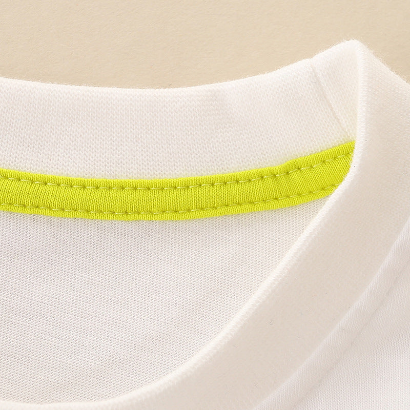 Summer Boys’ Colorful Cars and Planes Pattern T-shirt in European and American Style, MyKids-USA®, Baby & Toddler Tops, MyKids-USA -  -  -  -  -  -  - 