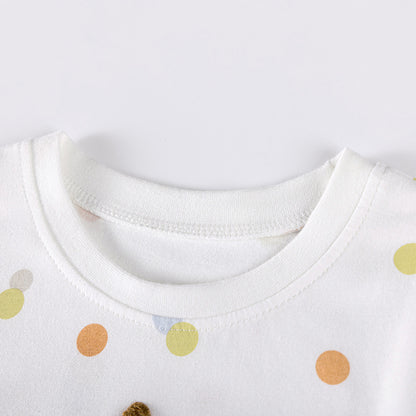 Autumn and Spring Arrival Cartoon and Polka Dots Pattern Tulle Patchwork Long Sleeves Dress for Stylish Girls, MyKids-USA®, Baby & Toddler Dresses, MyKids-USA -  -  -  -  -  -  - 