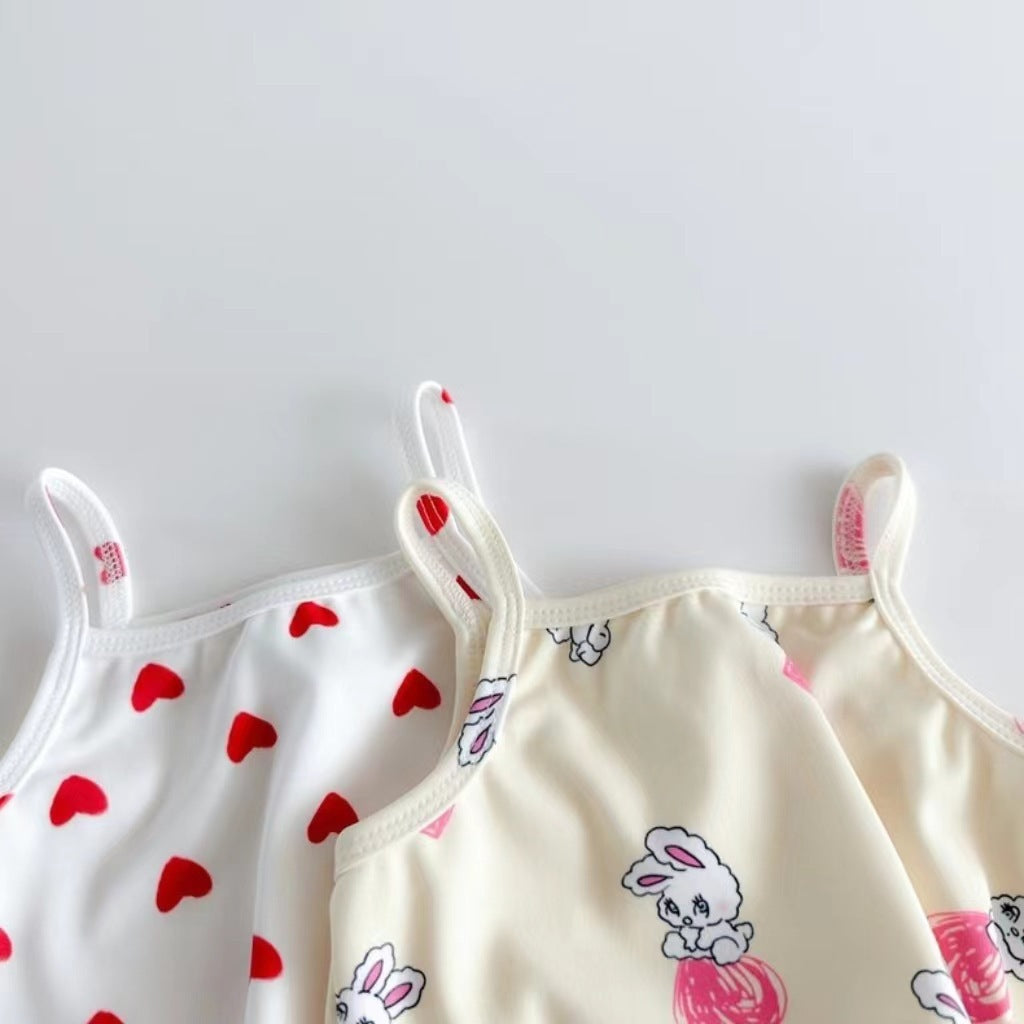 Arrival Girls’ Hearts and Cartoon Pattern Swimwear with Hat Set, MyKids-USA®, Baby & Toddler Swimwear, MyKids-USA -  -  -  -  -  -  - .