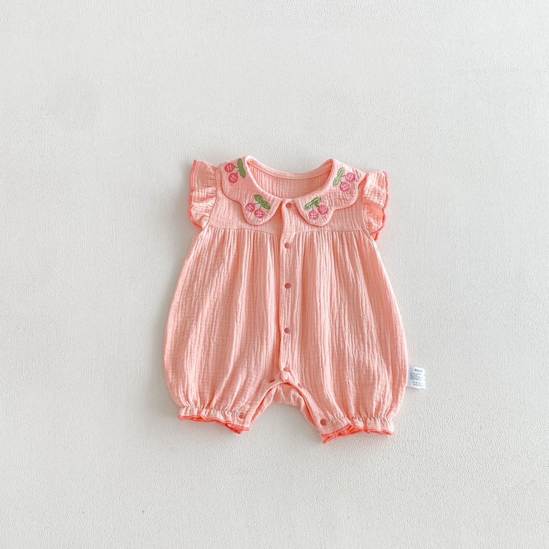 Summer Arrival Baby Girls Short Sleeves Fruits Pattern Rompers Bodysuits, MyKids-USA®, Baby & Children's One-Pieces, MyKids-USA - Size/Age - 66 (3-6M) - Color - Pink -  -  - TR2605312339-A.