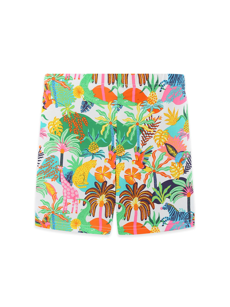 Arrival Summer Baby Kids Girls Jungle Cartoon Pattern Shorts