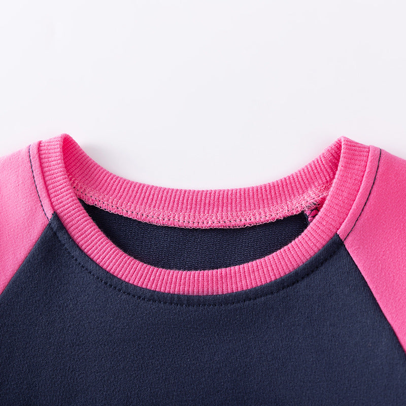 Spring and Autumn Girls Animals Cartoon Pattern Color Patchwork Long Sleeves Sweatshirt and Pants Clothing Set, MyKids-USA®, Baby & Toddler Outfits, MyKids-USA -  -  -  -  -  -  - 