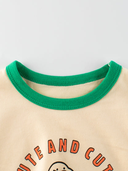 Summer Boys’ Letters and Cartoon Pattern T-shirt in European and American Style, MyKids-USA®, T-Shirts, MyKids-USA -  -  -  -  -  -  - .