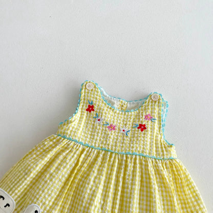 Summer Hot Selling Baby Kids Girls Princess Sleeveless Plaid Dress, MyKids-USA®, Baby & Toddler Dresses, MyKids-USA -  -  -  -  -  -  - 