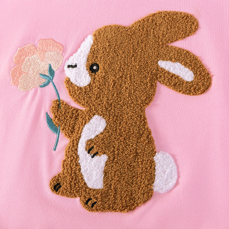 Summer Girls’ Cartoon Rabbit Pattern T-shirt in European and American Style, MyKids-USA®, T-Shirts, MyKids-USA -  -  -  -  -  -  - .