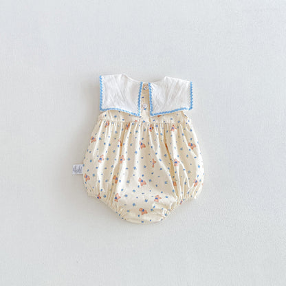 Design Summer Baby Kids Girls Sleeveless Teddy and Floral Pattern Bodysuit, MyKids-USA®, Baby & Children's One-Pieces, MyKids-USA -  -  -  -  -  -  - .