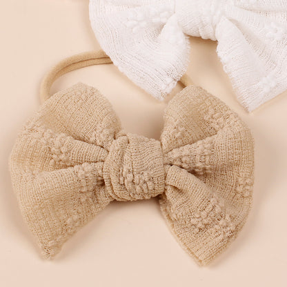 Baby Simple Style Bow Tie Hair Tape For Children