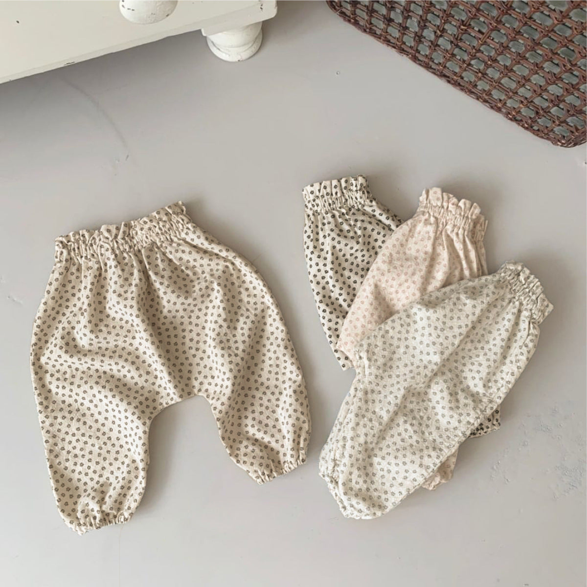 Arrival Summer Girls Floral Pattern Lightweight Anti-Mosquito Pants