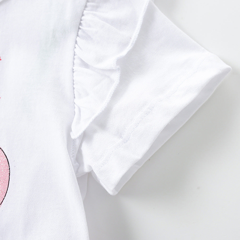 Summer Arrival Cartoon Pattern Short Sleeves Crew Neck Dress for Stylish Girls, MyKids-USA®, Baby & Toddler Dresses, MyKids-USA -  -  -  -  -  -  - .