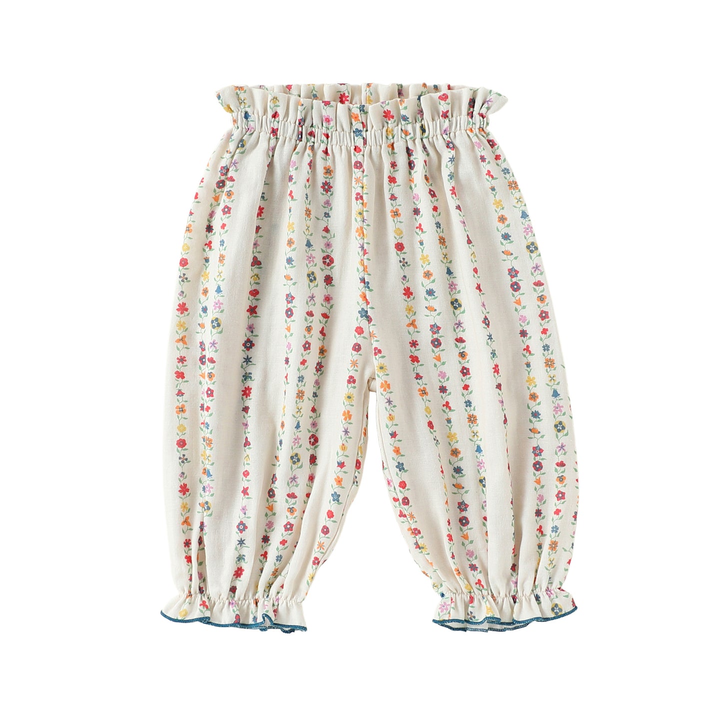 Arrival Baby Kids Girls Casual Flowers Pattern Pants, MyKids-USA®, Trousers, MyKids-USA - Size/Age - 73 (6-9M) - Color - Apricot -  -  - TR2605132348-A.