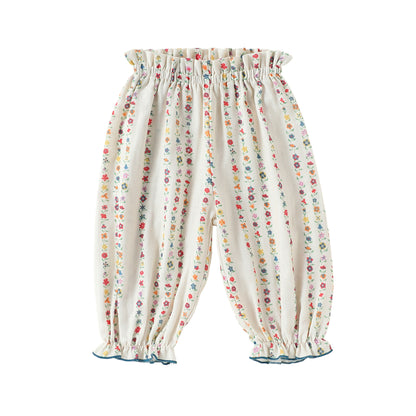 Arrival Baby Kids Girls Casual Flowers Pattern Pants, MyKids-USA®, Trousers, MyKids-USA - Size/Age - 73 (6-9M) - Color - Apricot -  -  - TR2605132348-A.