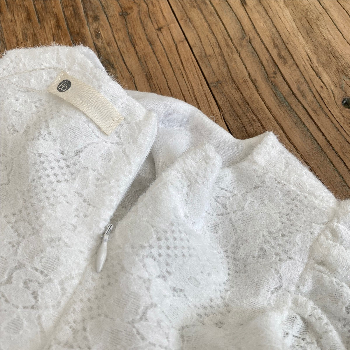 Spring and Autumn Arrival Baby Girls Long Sleeves Lace Tulle Dress