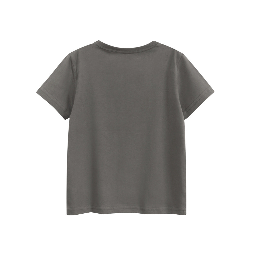 Summer Boys’ Cartoon and Letters Pattern T-shirt in European and American Style, MyKids-USA®, Baby & Toddler Tops, MyKids-USA -  -  -  -  -  -  - 