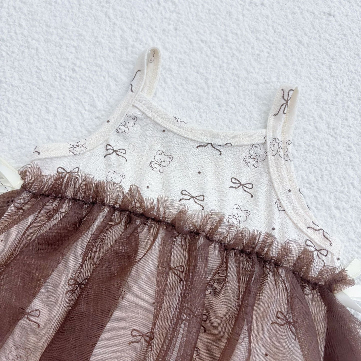 Summer Arrival Baby Girls Cute Teddy Bear Pattern Sleeveless Onesies, MyKids-USA®, Baby One-Pieces, MyKids-USA -  -  -  -  -  -  - 