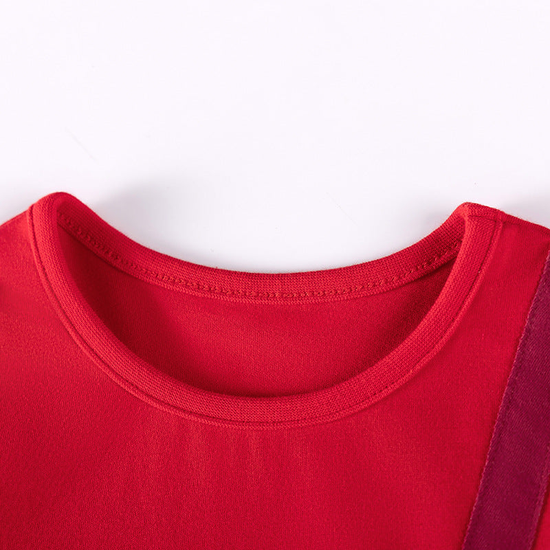 Autumn and Spring Arrival Christmas Cartoon Pattern Striped Long Sleeves Dress for Stylish Girls, MyKids-USA®, Baby & Toddler Dresses, MyKids-USA -  -  -  -  -  -  - 