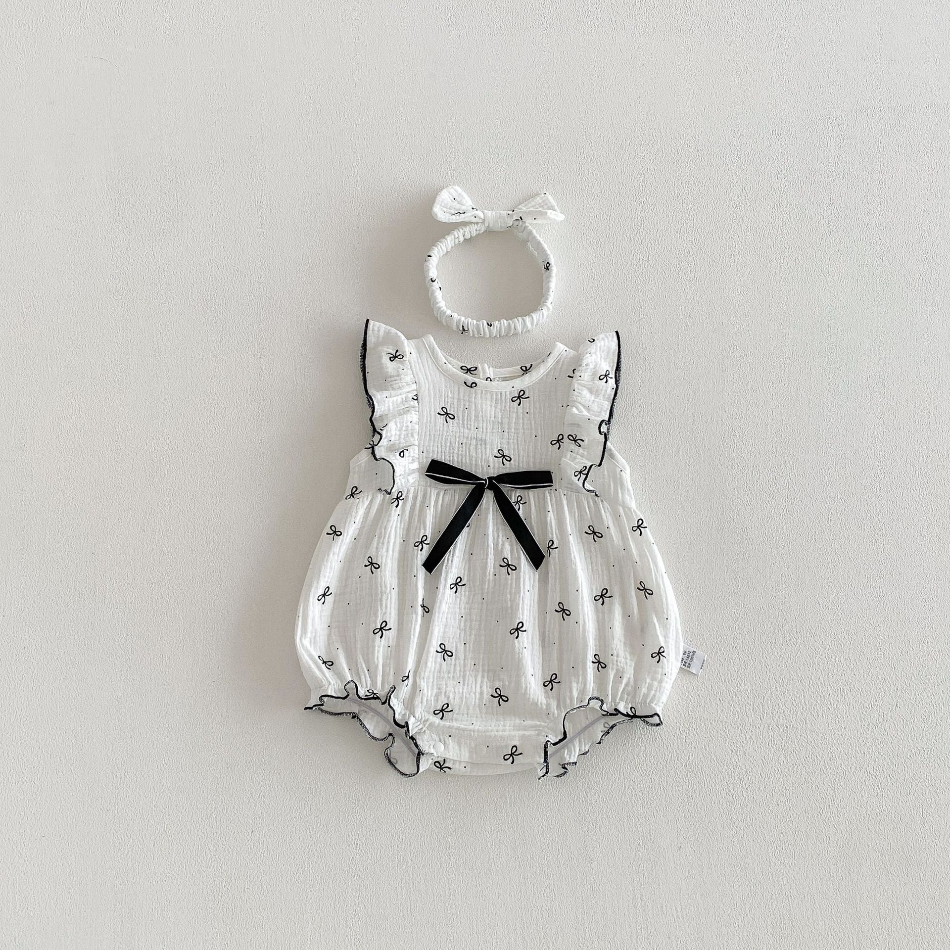 Summer Arrival Baby Girls Fly Sleeves Butterfly-bows Pattern Bodysuit, MyKids-USA®, Bodysuits, MyKids-USA -  -  -  -  -  -  - .