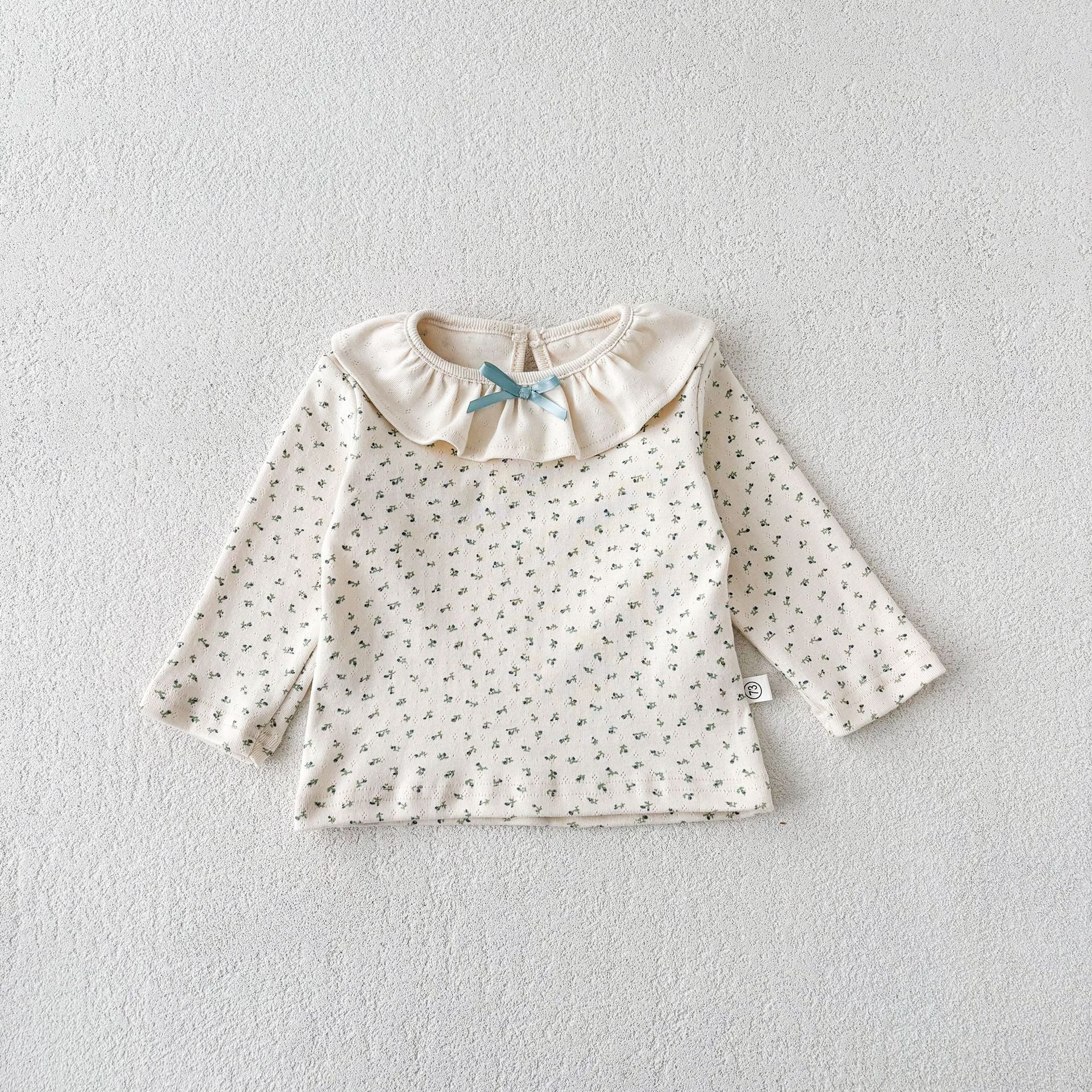 Autumn and Spring Arrival Baby Kids Girls Long Sleeves Floral Top, MyKids-USA®, Baby & Toddler Tops, MyKids-USA - Size/Age - 73 (6-9M) - Color - Blue -  -  - TR2511232327-A