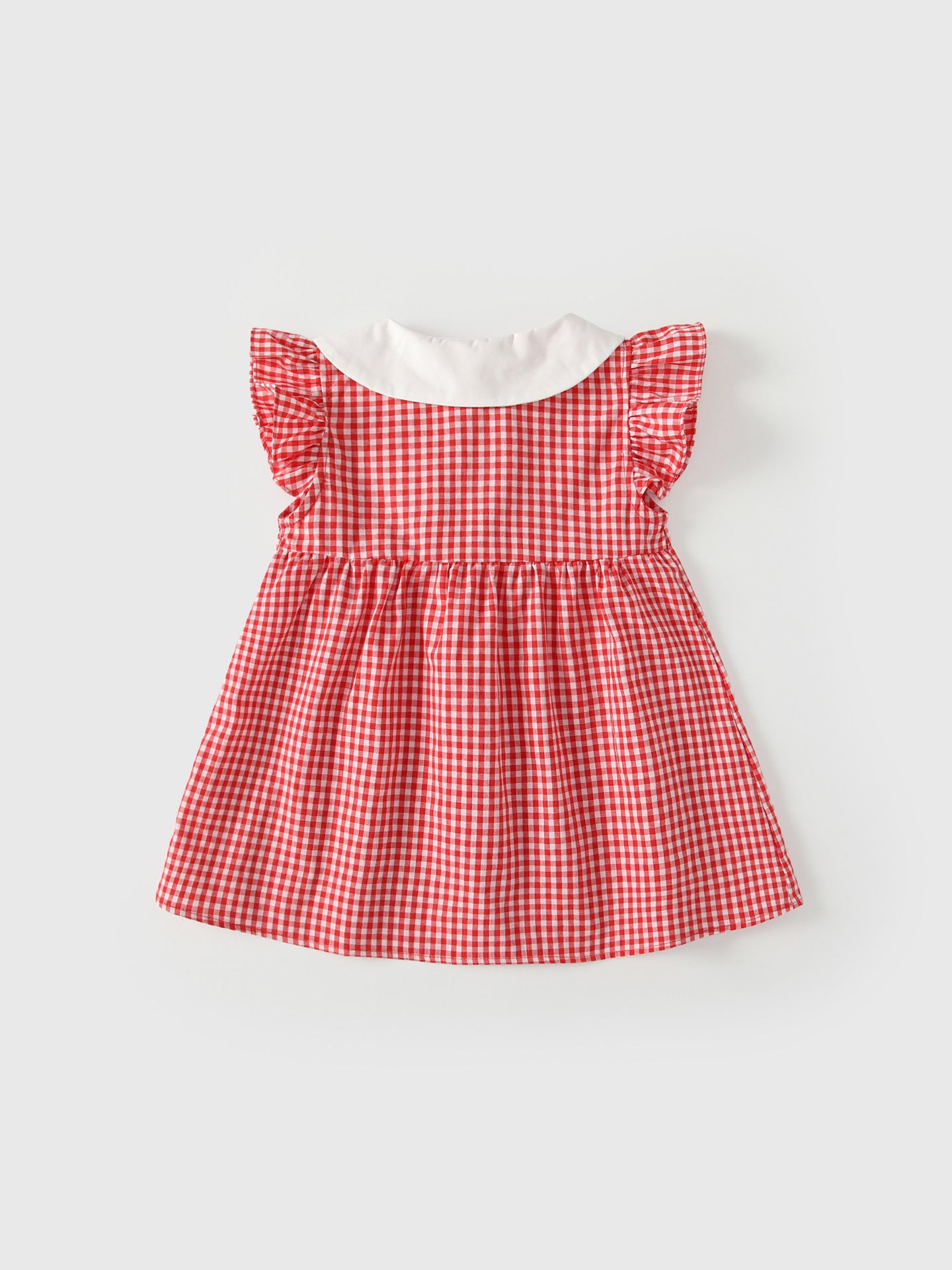 Summer Baby Kids Girls Fly Sleeves Plaid Pattern Dress, MyKids-USA®, Baby & Children's Dresses, MyKids-USA -  -  -  -  -  -  - .