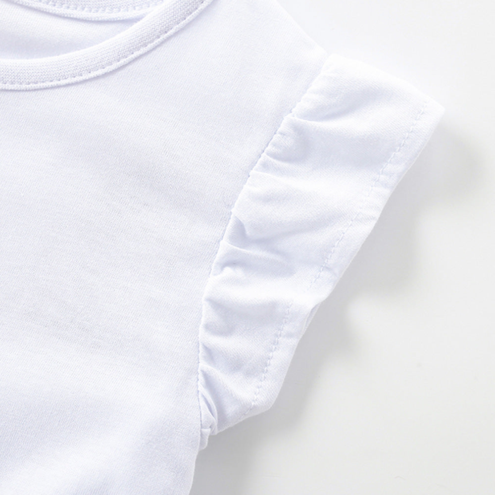 Summer Arrival Animals and Dots Pattern Fly Sleeves Crew Neck Dress for Stylish Girls, MyKids-USA®, Baby & Children's Dresses, MyKids-USA -  -  -  -  -  -  - .