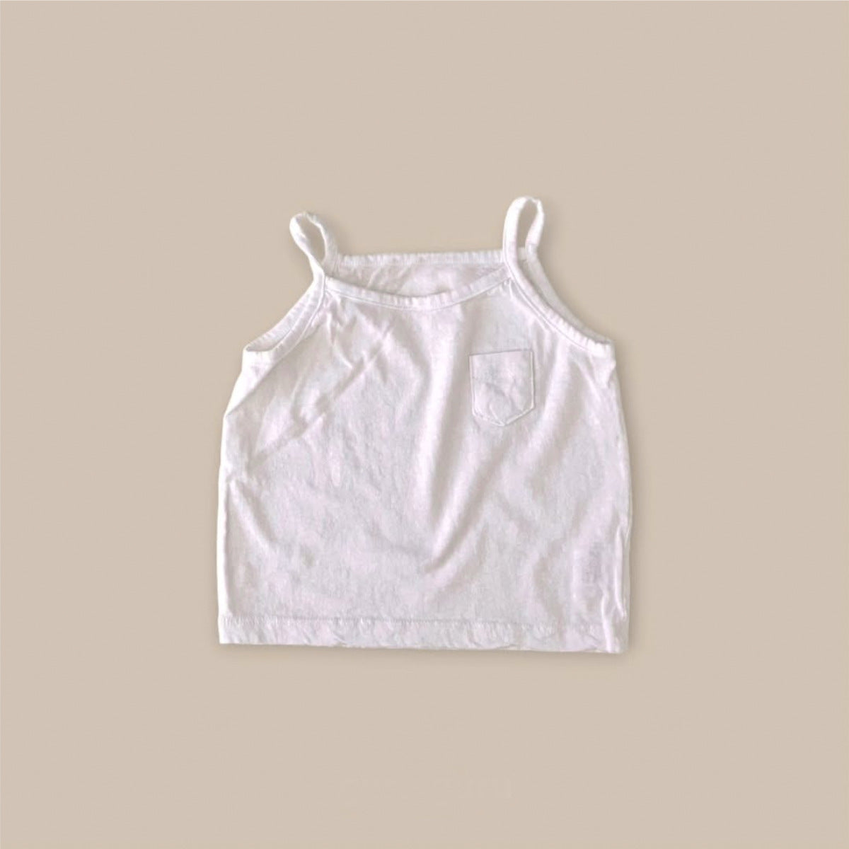Casual Sleeveless Summer Arrival Children’s Vest, Unisex Baby Solid Color Top, MyKids-USA®, Baby & Toddler Tops, MyKids-USA - Size/Age - 66 (3-6M) - Color - White -  -  - TR2505232207-B