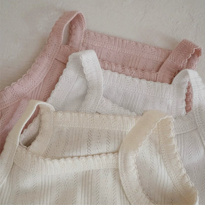 Summer Arrival Baby Unisex Simple Sleeveless Solid Color Striped Onesies, MyKids-USA®, Baby One-Pieces, MyKids-USA -  -  -  -  -  -  - 