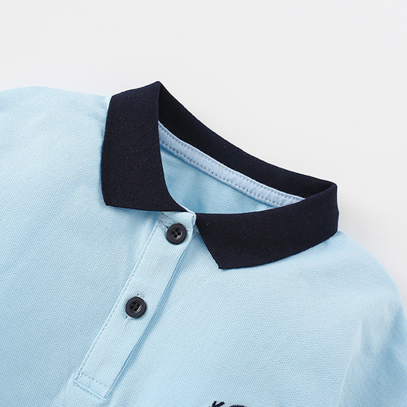 Summer Baby Kids Letters Logo Pattern Embroidered Polo Shirt and Shorts Clothing Set for Girls, MyKids-USA®, Baby & Toddler Outfits, MyKids-USA -  -  -  -  -  -  - 