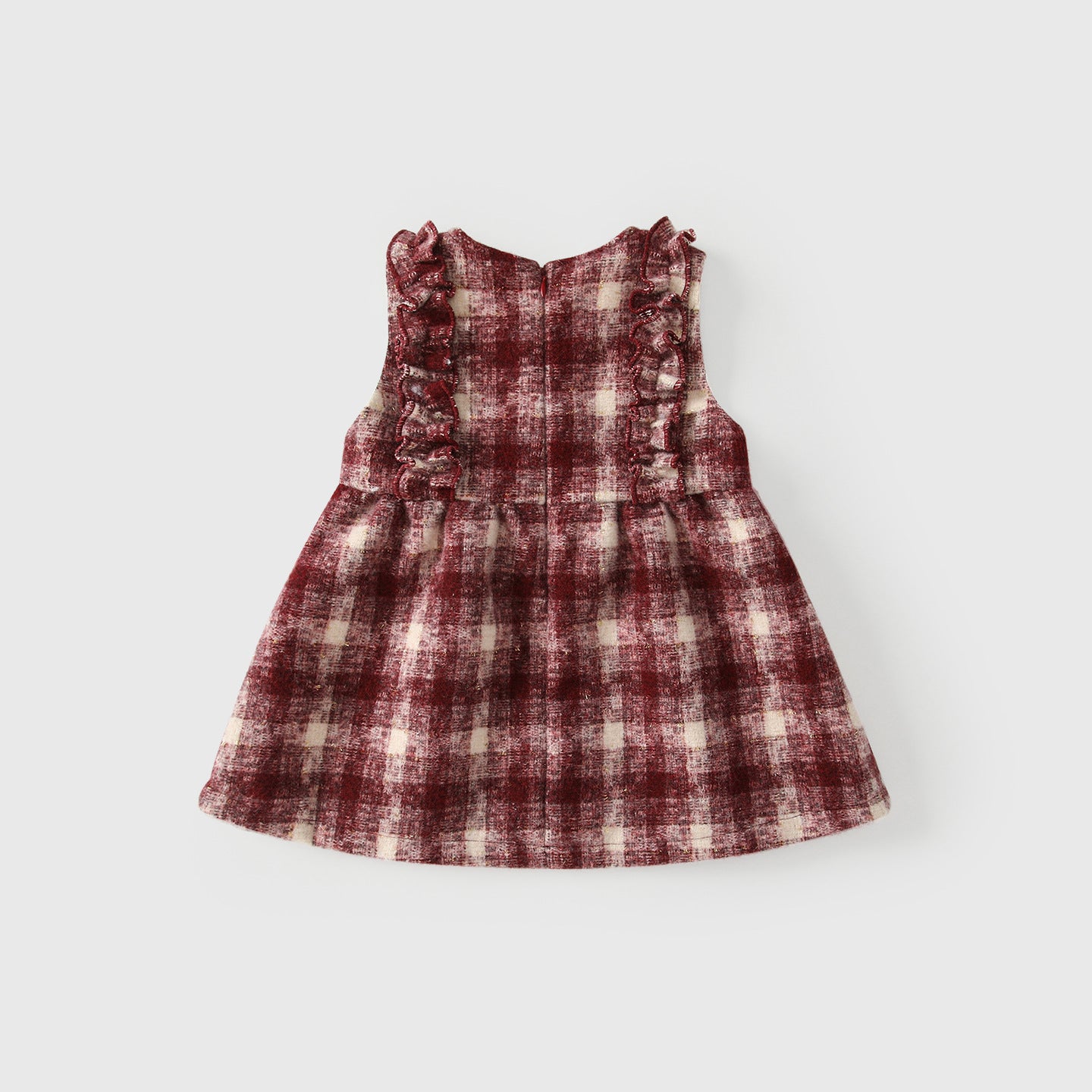 Winter Arrival Baby Kids Girls Cute Cherry and Plaid Pattern Sleeveless Dress with Hat, MyKids-USA®, Baby & Toddler Dresses, MyKids-USA -  -  -  -  -  -  - 