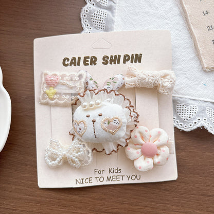 Collection of 5 Cartoon Hair Clips