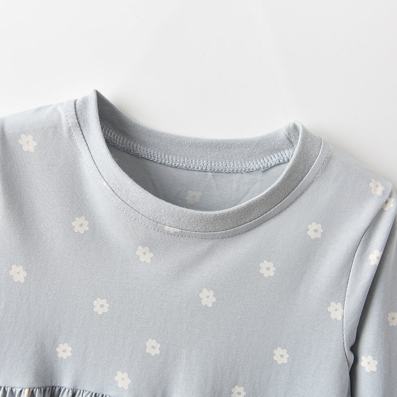 Autumn Arrival Baby Kids Girls Floral and Animals Pattern Long Sleeves Crew Neck Dress, MyKids-USA®, Baby & Toddler Dresses, MyKids-USA -  -  -  -  -  -  - 