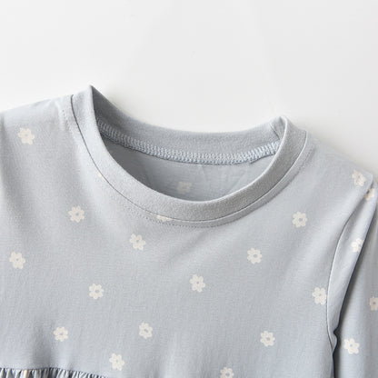 Autumn Arrival Baby Kids Girls Floral and Animals Pattern Long Sleeves Crew Neck Dress, MyKids-USA®, Baby & Toddler Dresses, MyKids-USA -  -  -  -  -  -  - 