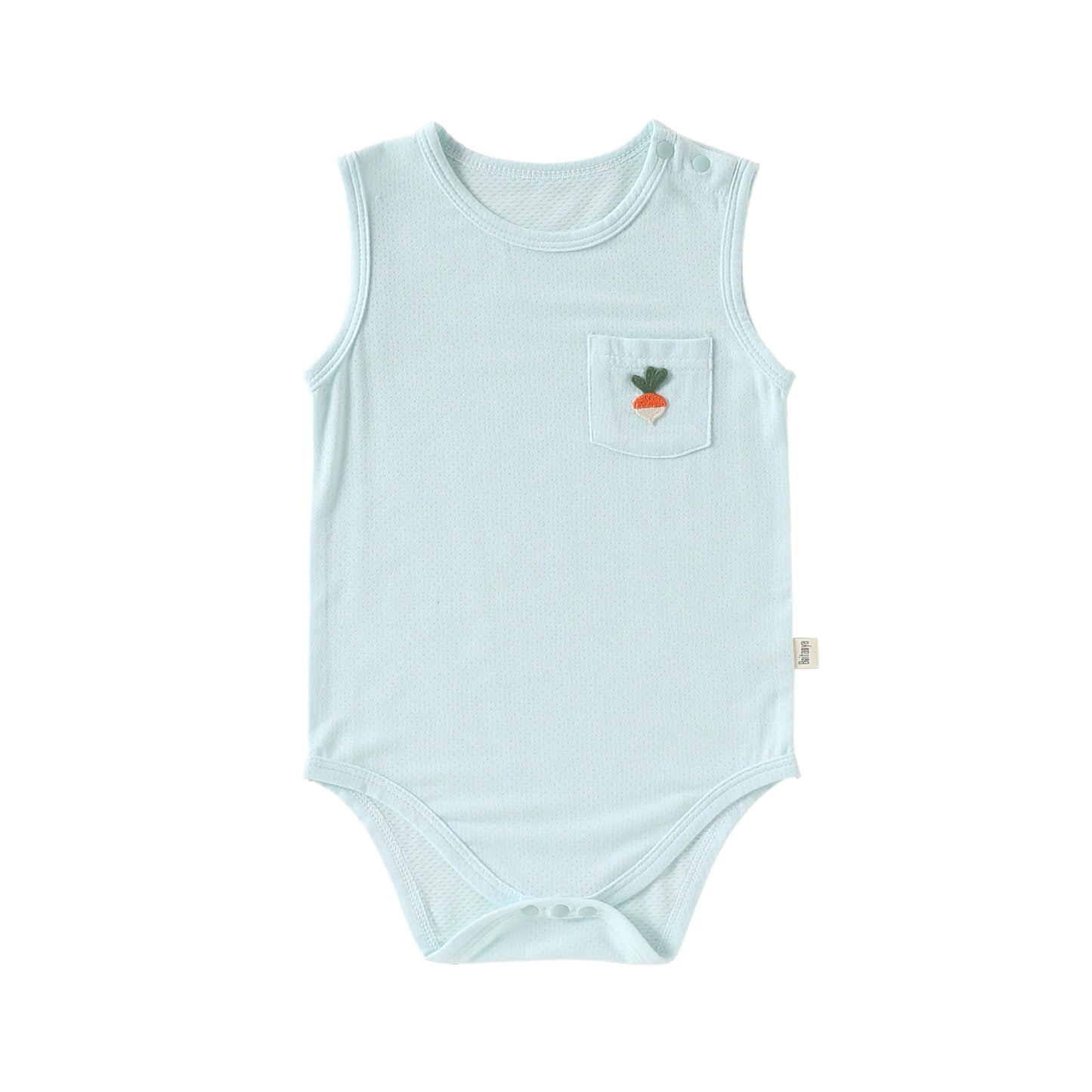 Summer Arrival Baby Boys and Girls Sleeveless Fruits Pattern Bodysuit, MyKids-USA®, Bodysuits, MyKids-USA - Size/Age - 66 (3-6M) - Color - Blue -  -  - TR2605011554-A.