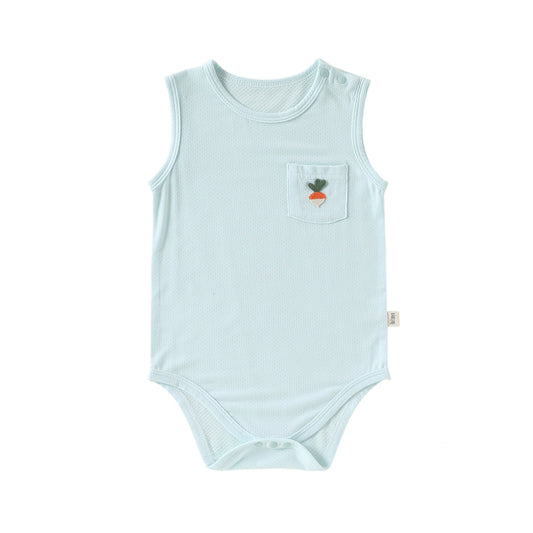 Summer Arrival Baby Boys and Girls Sleeveless Fruits Pattern Bodysuit, MyKids-USA®, Bodysuits, MyKids-USA - Size/Age - 66 (3-6M) - Color - Blue -  -  - TR2605011554-A.