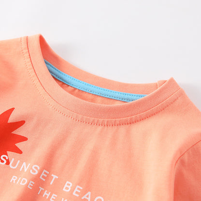 Spring and Autumn Boys Letters and Geometric Pattern Long Sleeves Top and Striped Pants Clothing Set, MyKids-USA®, Outfit Sets, MyKids-USA -  -  -  -  -  -  - 