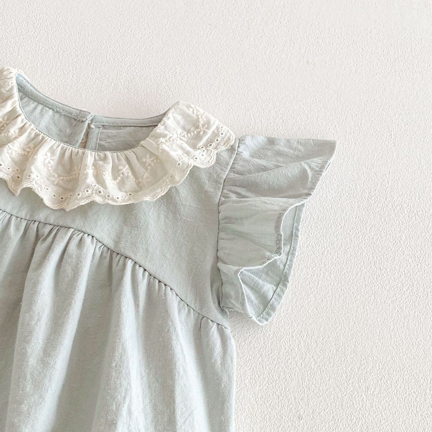 Summer Arrival Baby Girls Cute Fly Sleeves Color Patchwork Onesies, MyKids-USA®, Baby One-Pieces, MyKids-USA -  -  -  -  -  -  - 