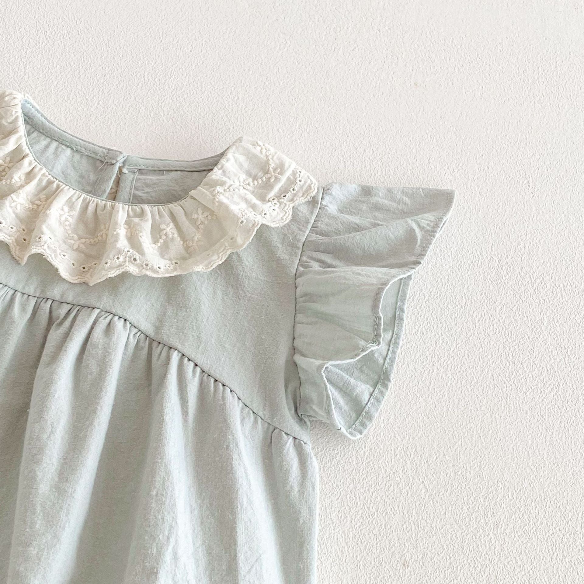 Summer Arrival Baby Girls Cute Fly Sleeves Color Patchwork Onesies, MyKids-USA®, Baby One-Pieces, MyKids-USA -  -  -  -  -  -  - 